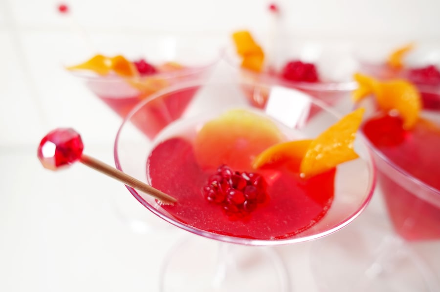 Fake Food Cake Topper Cosmopolitan Cocktail Mini Martini Glass