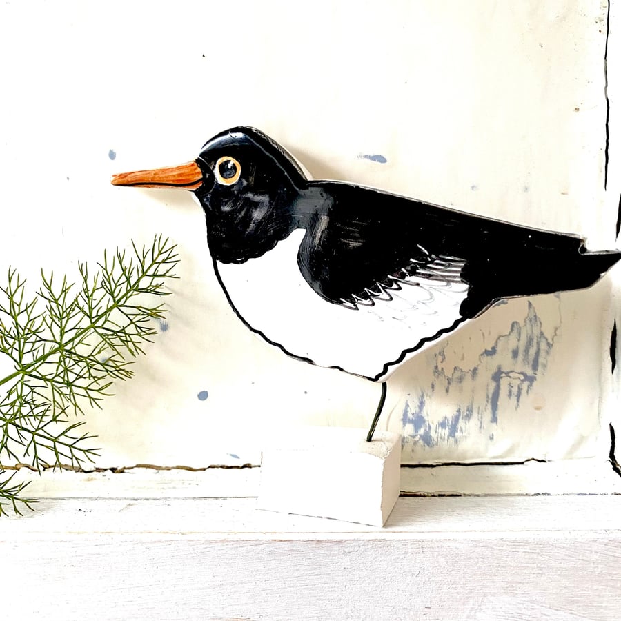 Oystercatcher ceramic ornament