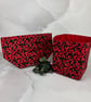 Chillis fabric basket, Chilli storage bin, Handmade - Image 1
