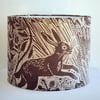 Harvest Hare Drum Lampshade