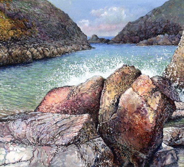 Serpentine Rock at Asparagus Island - ORIGINAL PAINTING