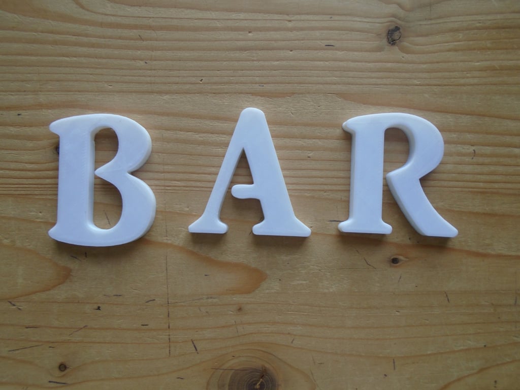  Bar Self Adhesive letters 