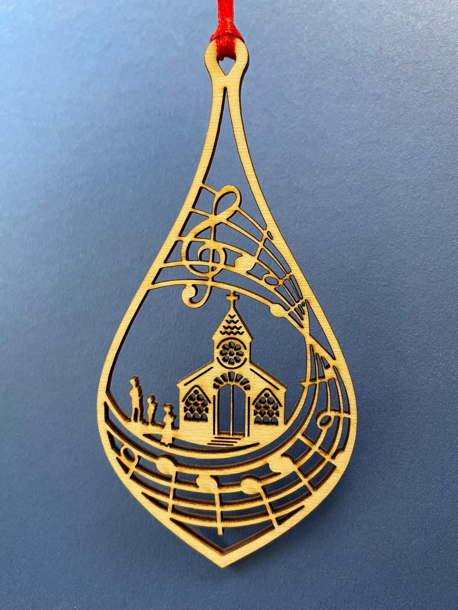 Christmas carol decoration - O Come All Ye Faithful