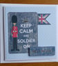 Keep Calm and Soldier On Card - Image 3