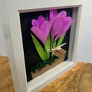 Crocus crepe paper flowers 