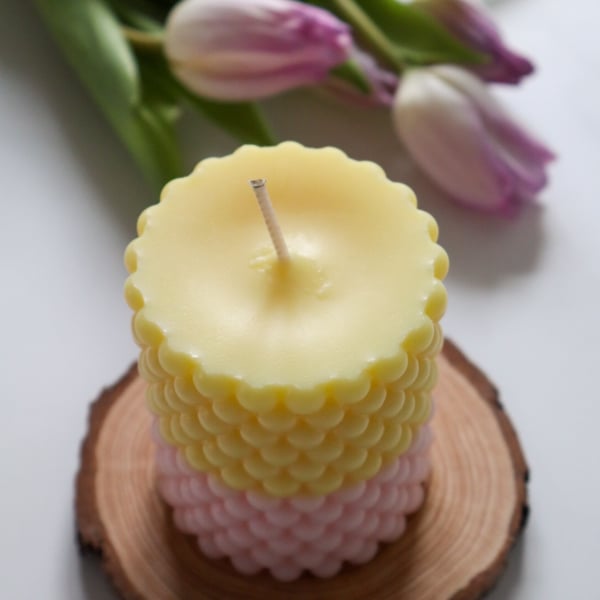 Bubble Cylindrical Candle