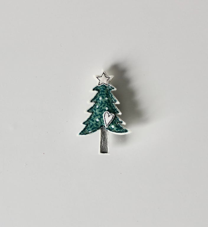 'Christmas Tree' - Handmade Brooch