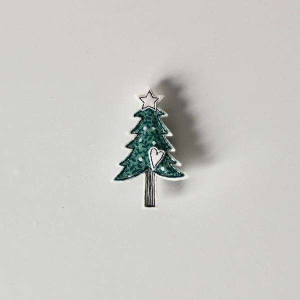 'Christmas Tree' - Handmade Brooch