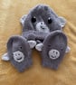 Cheeky Monkey hat and mittens