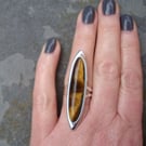 Tigers Eye Statement Ring 