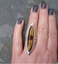Tigers Eye Statement Ring 