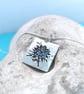 Fine silver nigella flower pendant  - Image 2