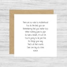 Motherhood Poem Greeting Card