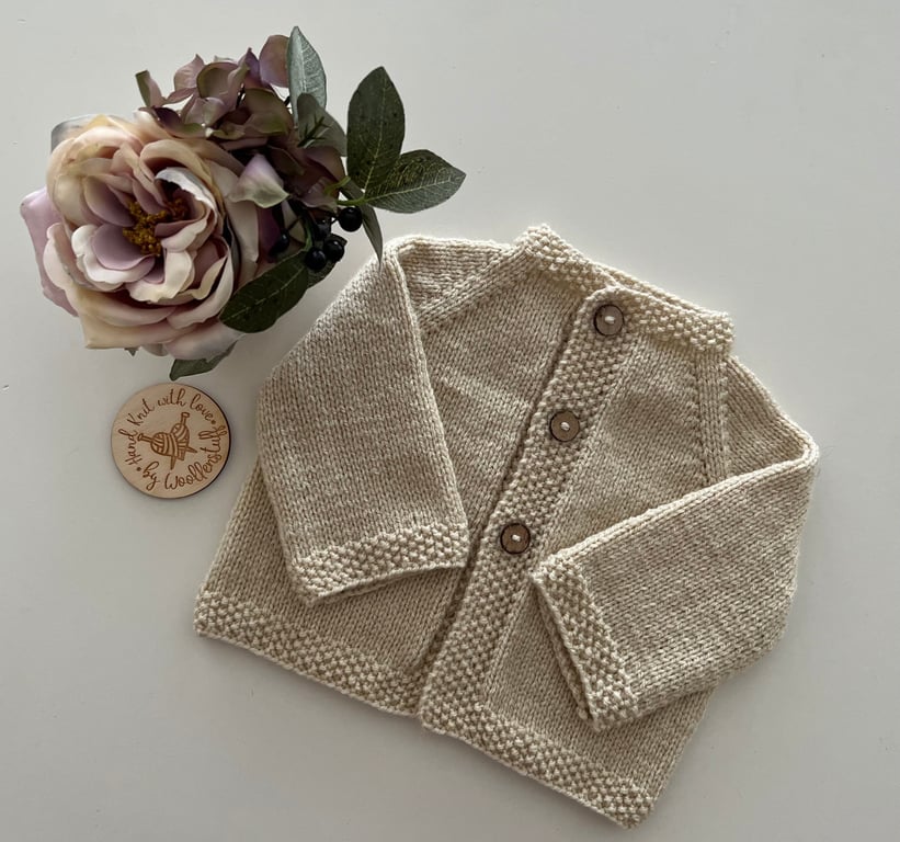 Made To Order Handknitted Spring Duo Cardigan 7 sizes. Any colour.