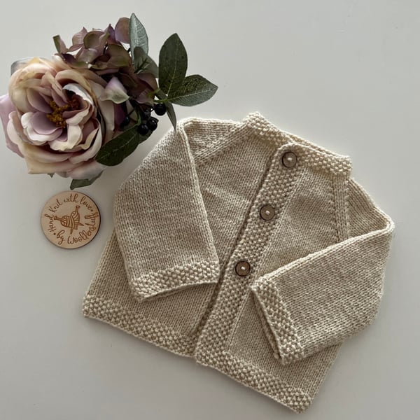 Made To Order Handknitted Spring Duo Cardigan 7 sizes. Any colour.