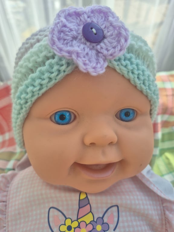 Baby Turban Hat to fit 3 to 6 months