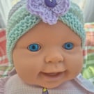 Baby Turban Hat to fit 3 to 6 months