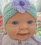 Baby Turban Hat to fit 3 to 6 months