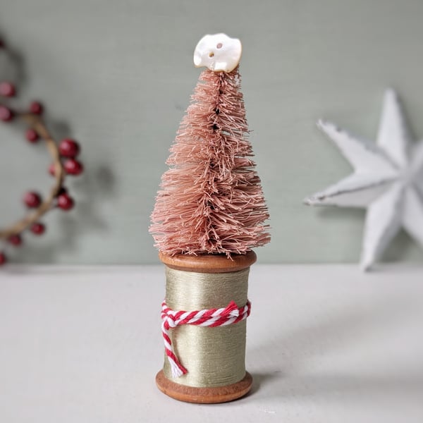 Vintage Bobbin Christmas Tree Decoration