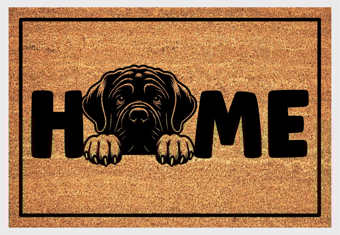 Neapolitan Mastiff Home Door Mat - Neapolitan Mastiff Dog Welcome Mat - 3 Sizes
