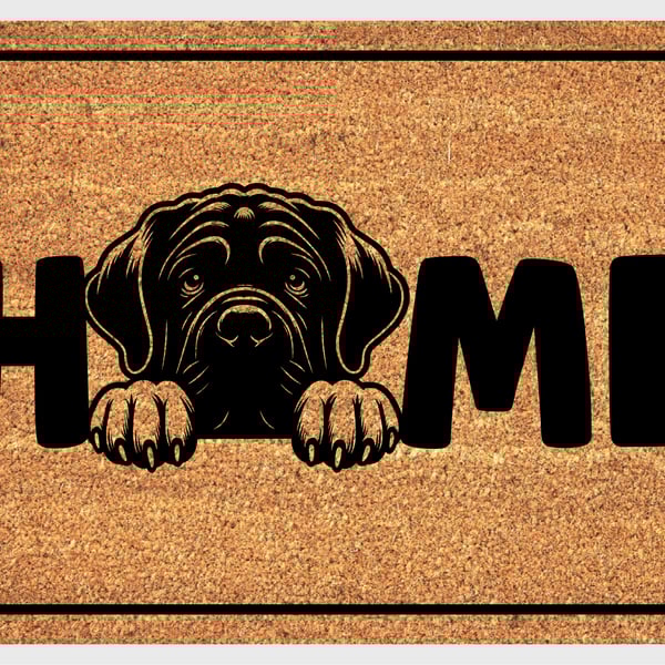 Neapolitan Mastiff Home Door Mat - Neapolitan Mastiff Dog Welcome Mat - 3 Sizes
