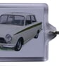 Ford Lotus Cortina Mk1 1964 - Keyring with 50x35mm Insert - Classic Car Fan