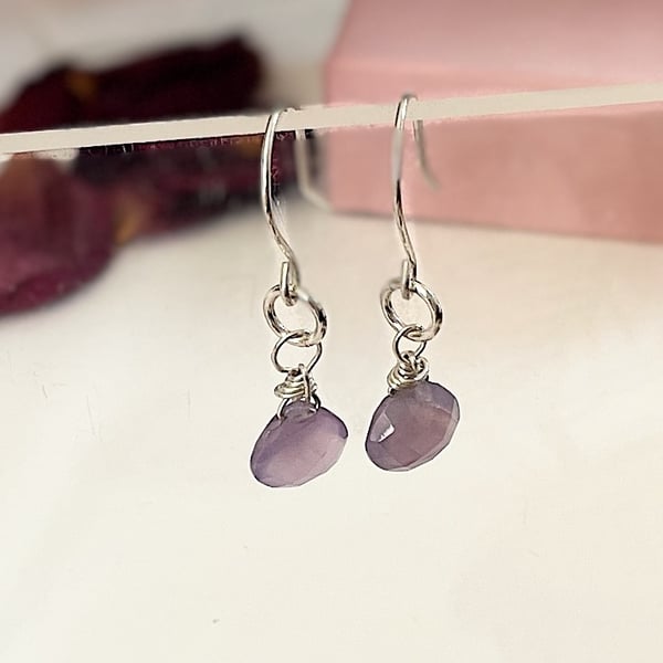 Chalcedony Drops Earring