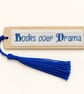 Handmade Cross Stitch Wooden Bookmark with Tassel – Choice of Reading Quotes - Image 3