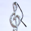 Hanging decopatch musical note 