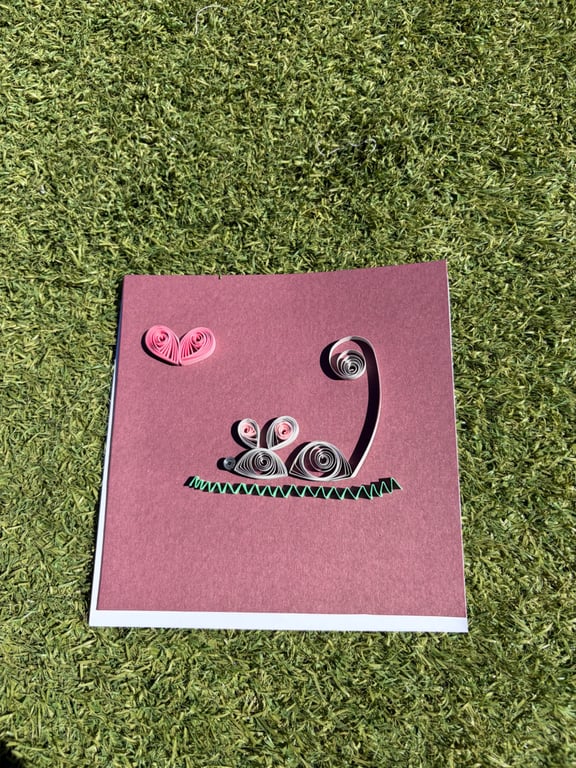 Handmade Quilled Card