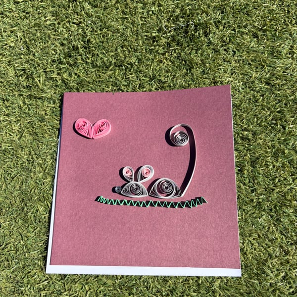 Handmade Quilled Card