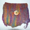 Handmade Felt Purse in Rainbow Colours