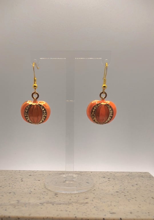 Pumpkin Charm Earrings
