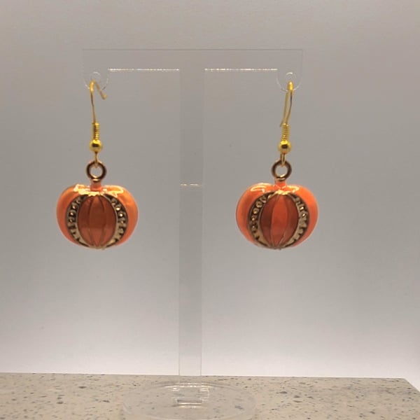 Pumpkin Charm Earrings
