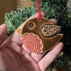 Ceramic Robin Christmas decoration second