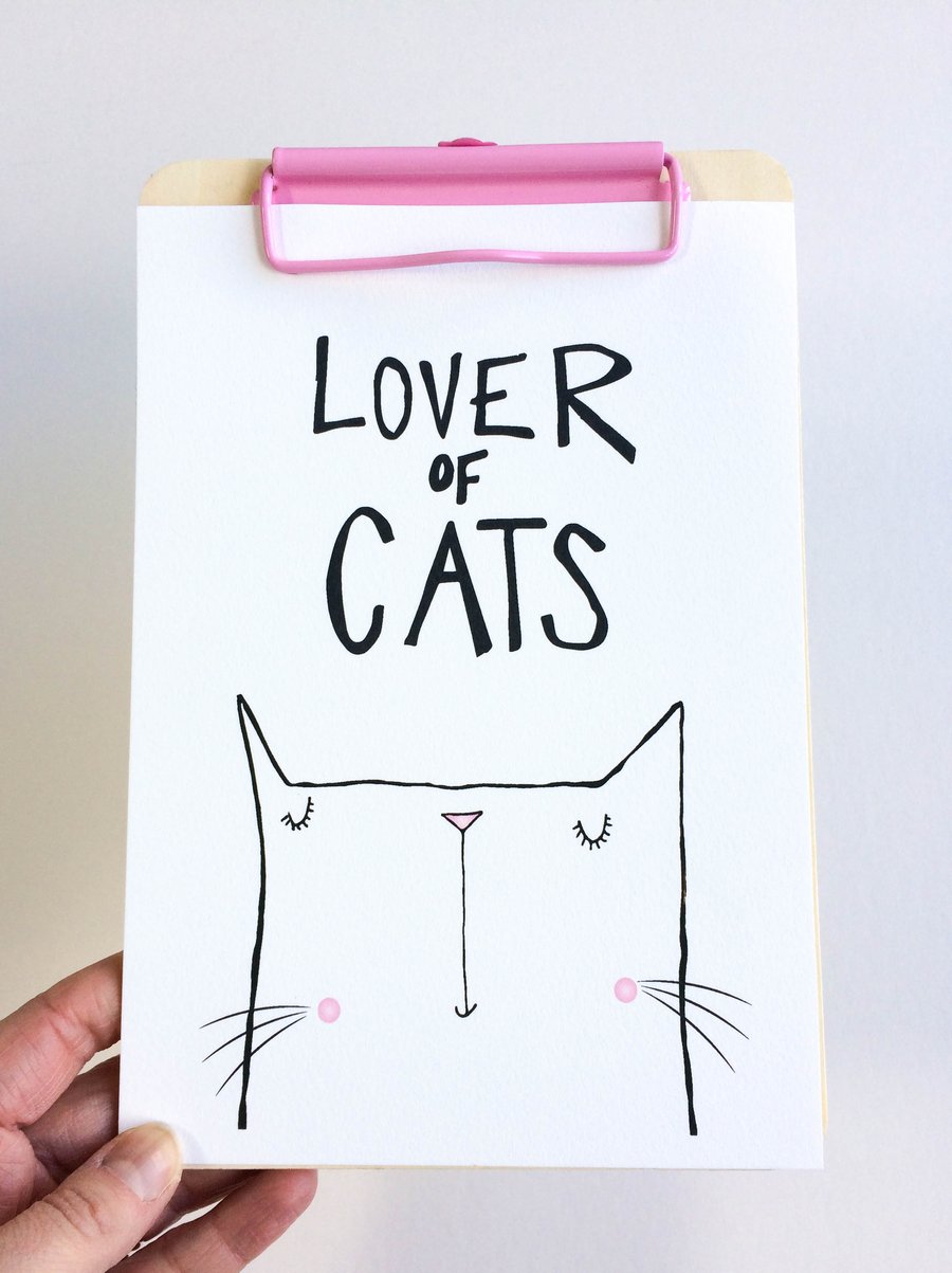 Lover of Cat Print 