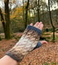Hand knitted fingerless gloves LOCH SIDE  - Image 5