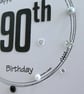 90th Birthday Card - Silver Wreath Design  - Image 9