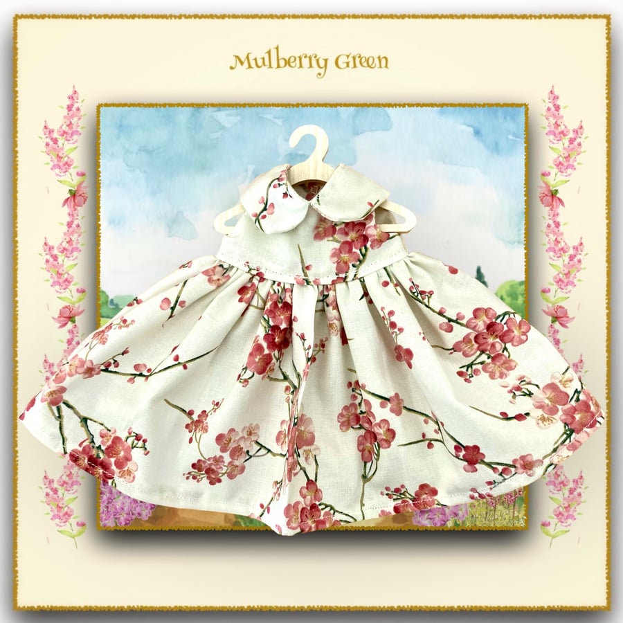 Cherry Blossom Doll’s Dress