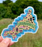 Cornwall Map Sticker - Image 1