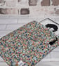 DITSY FLOWERED BOOKSLEEVE IN BLUE MULTI
