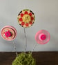 Button flower decoration