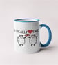 I Really Love Ewe Valentines Mug, Gift Idea, Funny Joke Present For Him Or Her  - Image 4