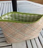 Fabric purse with sashiko embroidery detail  - Image 2
