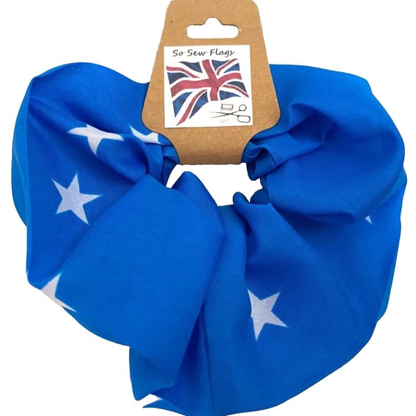 Starry Plough Flag Hair Scrunchie Scrunchies Accessory Band Elastic
