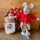 Little Fabric Mouse - Miss Dilly Mouse