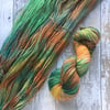 Hand dyed yarn 4 ply Polwarth Copper penny 100g
