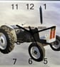 770 selectomatic tractor wall clock tractor white d brown wall hanging clock - Image 1