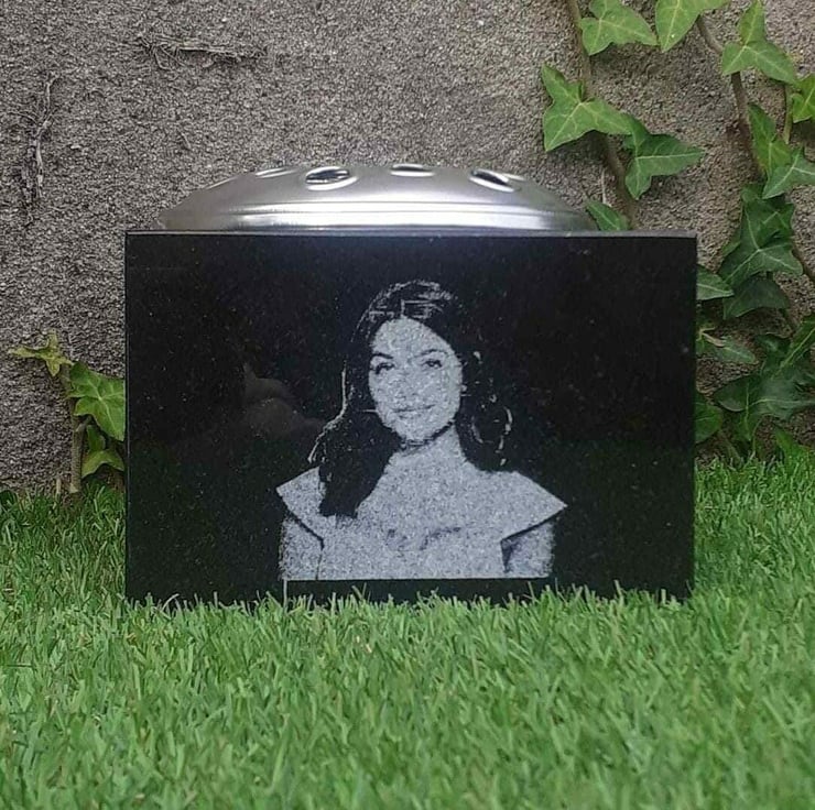 Personalised Granite Photo Memorial Vase Grave Folksy