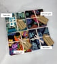 Cats coasters, Set of 4 fabric coasters, Handmade - Image 10